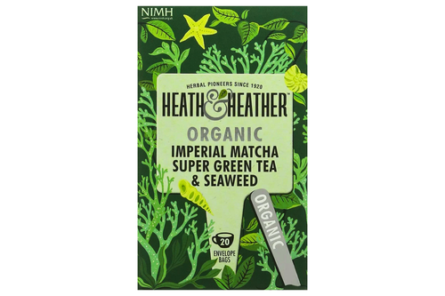 An image of Heath &amp; Heather - Organic - Imperial Matcha Green Tea &amp; Seaweed - 20 Envelope Bags  from Best Before Its Gone, we stock products near or past their best Before Date.
