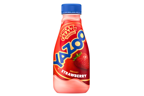 An image of Yazoo - Thick n' Creamy Milkshake - Creamy Strawberry - 300ml. from Best Before Its Gone, we stock products near or past their best Before Date.