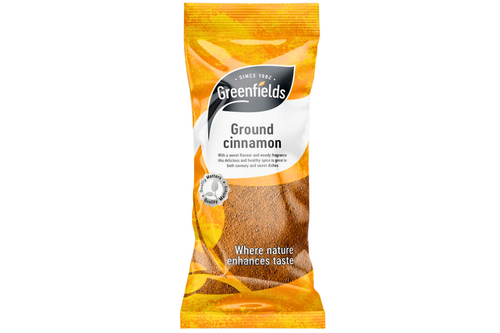 An image of Greenfields - Ground Cinnamon - Vegan - 75g  from Best Before Its Gone, we stock products near or past their best Before Date.