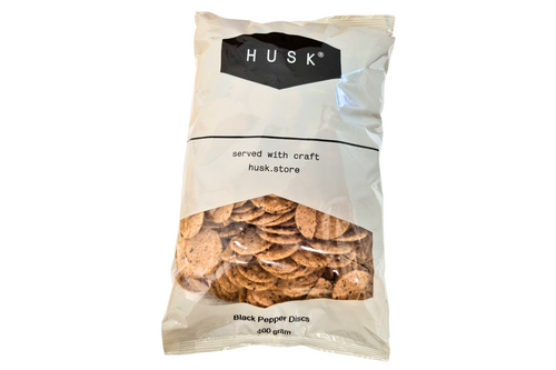 Husk - Black Pepper Discs - 400g
