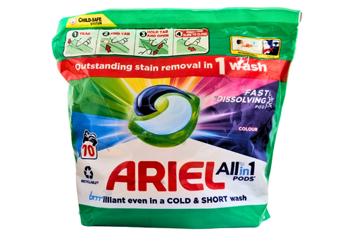 An image of Ariel - All in One Colour Pods - 70 Wash from Best Before Its Gone, we stock products near or past their best Before Date.