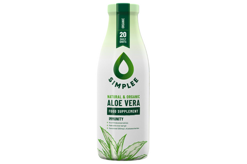 An image of Simplee - Natural &amp; Organic Aloe Vera - Immunity - 20 Daily Shots - Vegan - 1ltr from Best Before Its Gone, we stock products near or past their best Before Date.