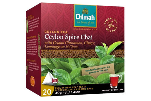 An image of Dilmah - Ceylon Tea - Ceylon Spice Chai - 20 Pyramid Bags from Best Before Its Gone, we stock products near or past their best Before Date.