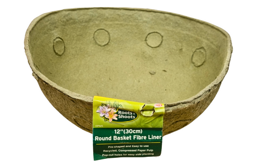 An image of PMS - Roots &amp; Shoots - Round Basket Fibre Liner - 12 (30cm) from Best Before Its Gone, we stock products near or past their best Before Date.