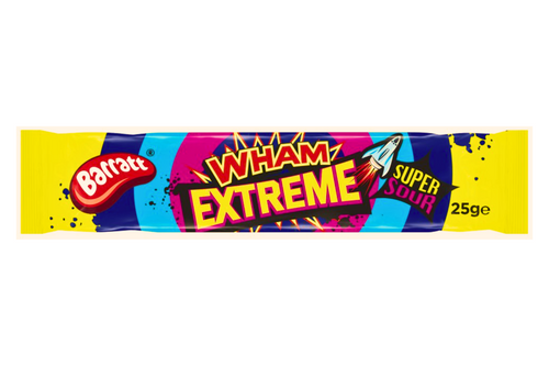 An image of Barratt - Wham Extreme Chewy Bar - Super Sour - 25g from Best Before Its Gone, we stock products near or past their best Before Date.