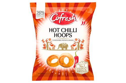Cofresh - Hot Chilli Hoops Flavoured Potato Snack - 80g