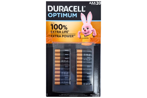 An image of Duracell Optimum - AAA Batteries - 20 Pack (Damaged Packaging) from Best Before Its Gone, we stock products near or past their best Before Date.