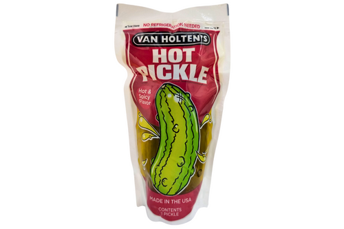 An image of Van Holten's - Hot Pickle - Hot &amp; Spicy Flavour (1 Jumbo Pickle) from Best Before Its Gone, we stock products near or past their best Before Date.