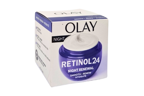 An image of Olay - Retinol 24 - Night Renewal Cream - Fragrance Free - 50ml from Best Before Its Gone, we stock products near or past their best Before Date.
