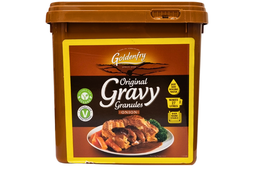 An image of Goldenfry - Original Onion Gravy Granules - Suitable for Vegans - 2kg from Best Before Its Gone, we stock products near or past their best Before Date.