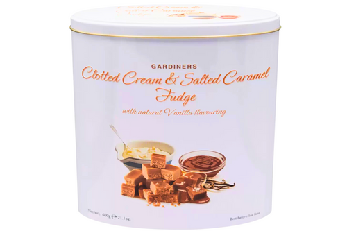 An image of Gardiners - Clotted Cream &amp; Salted Caramel Fudge - 600g from Best Before Its Gone, we stock products near or past their best Before Date.