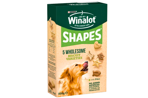 An image of Purina - Winalot - Shapes - 5 Wholesome Dog Biscuits Varieties - 800g from Best Before Its Gone, we stock products near or past their best Before Date.