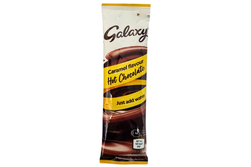 An image of Galaxy - Caramel Flavour Hot Chocolate Drink Sachet - 25g from Best Before Its Gone, we stock products near or past their best Before Date.
