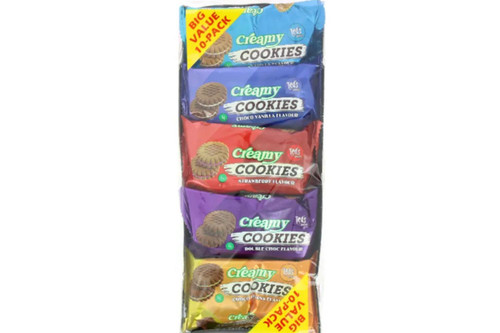 An image of Ted's - 10 Value Pack - Creamy Cookies (10 x 31g) from Best Before Its Gone, we stock products near or past their best Before Date.