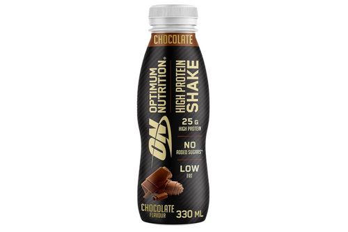An image of Optimum Nutrition - High Protein Shake - Chocolate Flavour - 330ml from Best Before Its Gone, we stock products near or past their best Before Date.