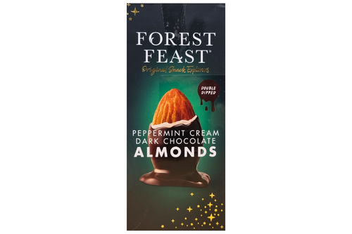 An image of Forest Feast - Peppermint Cream Dark Chocolate Almonds - 500g from Best Before Its Gone, we stock products near or past their best Before Date.
