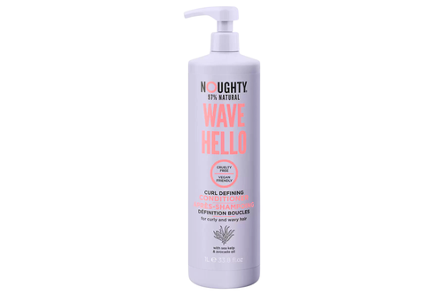 An image of Noughty - Wave Hello - Curl Defining Conditioner - Vegan - 1ltr from Best Before Its Gone, we stock products near or past their best Before Date.