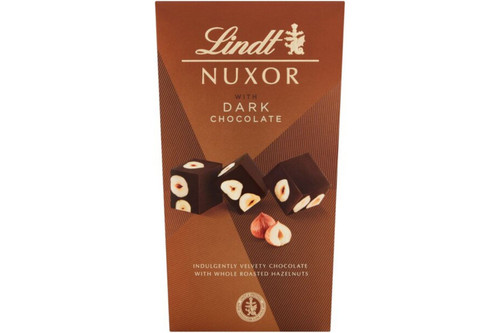 An image of Lindt - Nuxor with Dark Chocolate - 165g  from Best Before Its Gone, we stock products near or past their best Before Date.