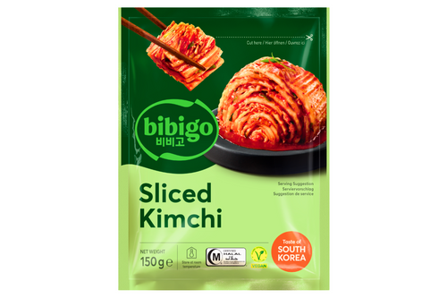 An image of Bibigo - Sliced Kimchi - Vegan - 150g. from Best Before Its Gone, we stock products near or past their best Before Date.