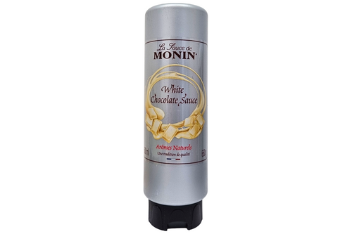An image of Monin - White Chocolate Flavoured Sauce - 500ml  from Best Before Its Gone, we stock products near or past their best Before Date.