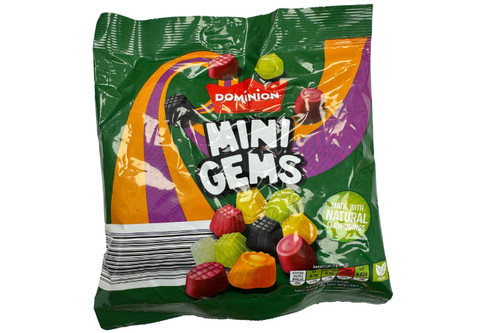 An image of Mini Gems - Fruit Flavoured Gums - 200g from Best Before Its Gone, we stock products near or past their best Before Date.