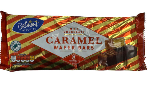 An image of Milk Chocolate - Caramel Wafer Bars x 8 - 224g from Best Before Its Gone, we stock products near or past their best Before Date.