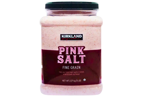 An image of Kirkland - Fine Grain Pink Salt - 2.27kg from Best Before Its Gone, we stock products near or past their best Before Date.