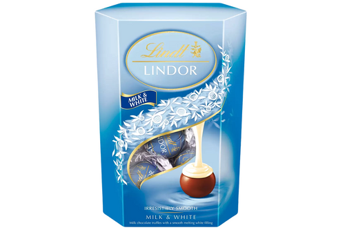 An image of Lindt - Lindor - Milk &amp; White Chocolate Truffles - 200g from Best Before Its Gone, we stock products near or past their best Before Date.