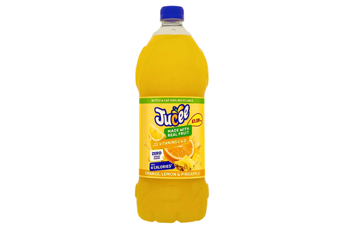 An image of Jucee - Orange, Lemon &amp; Pineapple Squash - Zero Added Sugar - 1.5ltr from Best Before Its Gone, we stock products near or past their best Before Date.