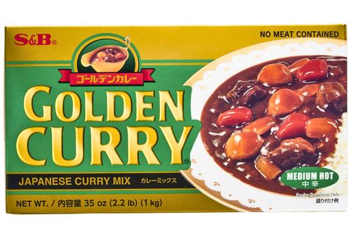 An image of  S&amp;B - Golden Curry - Japanese Curry Mix - Medium Hot - 1kg (Damaged Packaging) from Best Before Its Gone, we stock products near or past their best Before Date.
