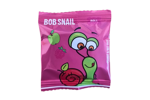 An image of Bob Snail - Apple &amp; Raspberry Fruit Roll - Vegan Friendly - 10g from Best Before Its Gone, we stock products near or past their best Before Date.