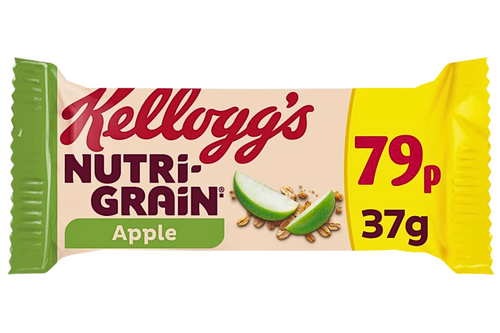 An image of Kellogg's - Nutri-Grain - Apple Snack Bar - 37g from Best Before Its Gone, we stock products near or past their best Before Date.