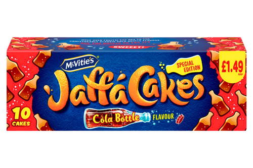 An image of Mcvitie's - Jaffa Cakes - Cola Bottles Flavour - 10 Cakes from Best Before Its Gone, we stock products near or past their best Before Date.