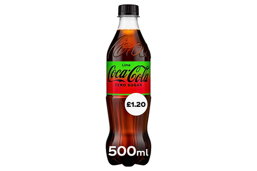An image of Coca-Cola - Zero Sugar - Lime Flavour - 500ml from Best Before Its Gone, we stock products near or past their best Before Date.