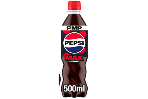 An image of Pepsi Max  -  Cherry  -  500ml from Best Before Its Gone, we stock products near or past their best Before Date.