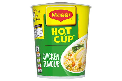 An image of Maggi - Hot Cup - Chicken Flavour - 59.2g from Best Before Its Gone, we stock products near or past their best Before Date.