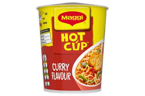An image of Maggi - Hot Cup - Curry Flavour - 59.2g from Best Before Its Gone, we stock products near or past their best Before Date.