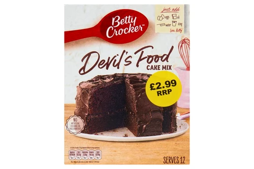 An image of Betty Crocker - Devil's Food Cake Mix - 425g. from Best Before Its Gone, we stock products near or past their best Before Date.