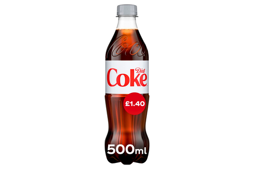 An image of Diet Coke - Sparkling Low Calorie Soft Drink - 500ml  from Best Before Its Gone, we stock products near or past their best Before Date.