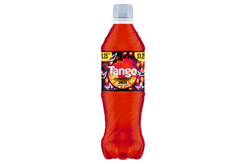 An image of Tango - Strawberry Smash Flavour Drink - Sugar Free - 500ml from Best Before Its Gone, we stock products near or past their best Before Date.