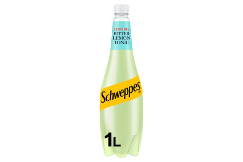 An image of Schweppes -Slimline Bitter Lemon Tonic - 1ltr from Best Before Its Gone, we stock products near or past their best Before Date.