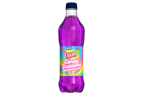 An image of Barr - Candy Creation - Rainbow Mix - No Sugar - 500ml  from Best Before Its Gone, we stock products near or past their best Before Date.