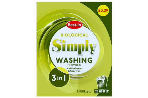 An image of Best-in - Simply Biological Washing Powder - 3 In 1 - 26 Washes (1.768kg) from Best Before Its Gone, we stock products near or past their best Before Date.