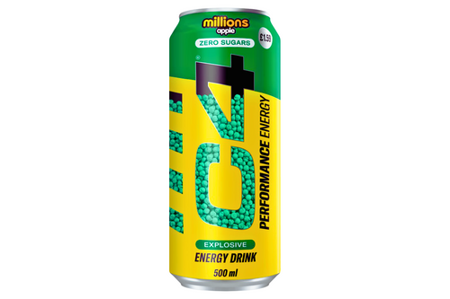 An image of C4 Performance Energy - Millions - Apple Flavour Energy Drink - Zero Sugars - 500ml from Best Before Its Gone, we stock products near or past their best Before Date.