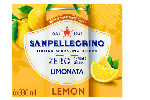 An image of Sanpellergrino - Zero - Limonata - Sparkling Lemon Drink - 6 x 330ml from Best Before Its Gone, we stock products near or past their best Before Date.
