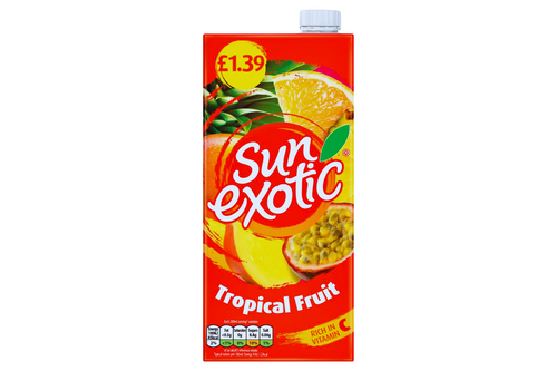 An image of Sun Exotic - Tropical Fruit Juice - 1ltr. from Best Before Its Gone, we stock products near or past their best Before Date.