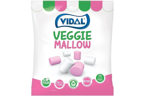 An image of Vidal - Veggie Mallow (Vegan, Palm Oil Free, Gluten Free) - 1Kg  from Best Before Its Gone, we stock products near or past their best Before Date.