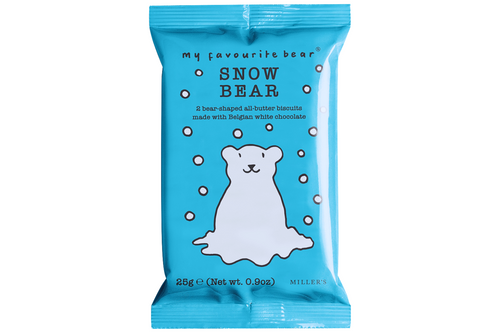 An image of Miller's - Snow Bear - 2 Bear Shaped White Chocolate Biscuits - 25g from Best Before Its Gone, we stock products near or past their best Before Date. An image of Miller's - Snow Bear - 2 Bear Shaped White Chocolate Biscuits - 25g from Best Before Its Gone, we stock products near or past their best Before Date.