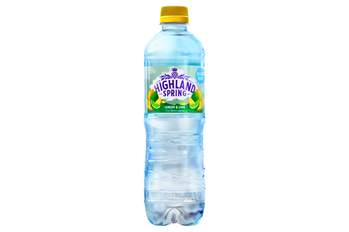 An image of Highland Spring - Lemon &amp; Lime - Still Spring Water - Sugar Free - 500ml from Best Before Its Gone, we stock products near or past their best Before Date.
