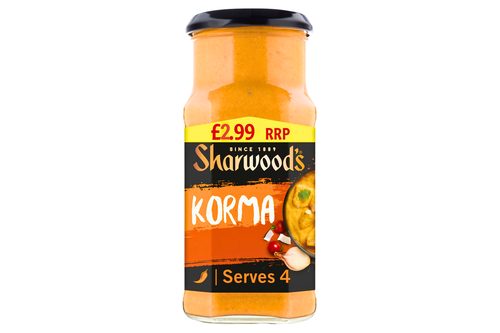 An image of Sharwoods - Korma Cooking Sauce - 420g from Best Before Its Gone, we stock products near or past their best Before Date.